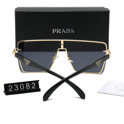 Lunettes de soleil HD avec logo triangle une pièce