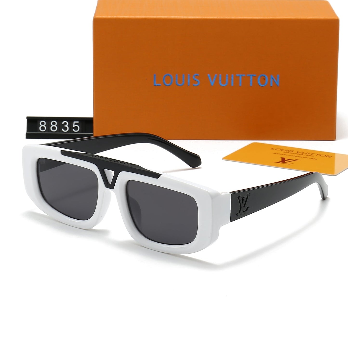 Gafas de sol de metal con montura de acetato degradado