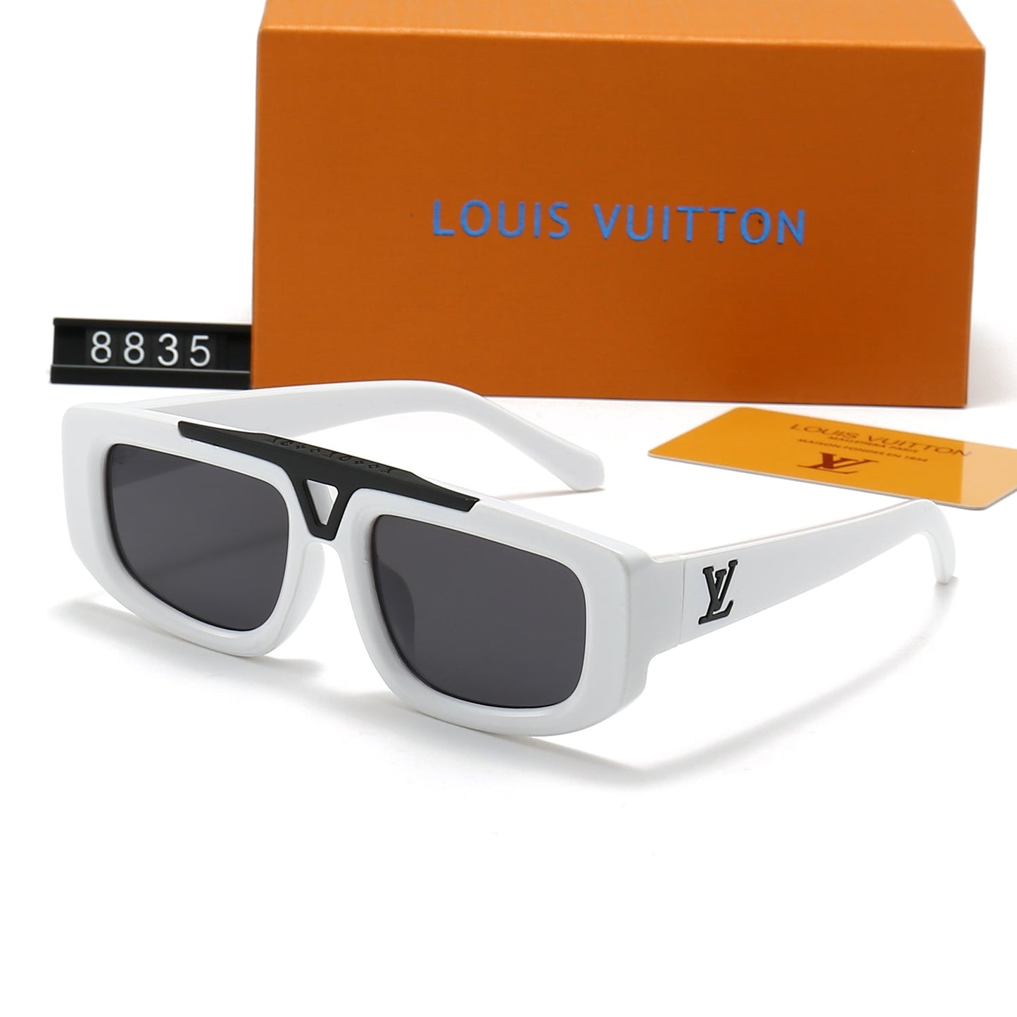 Gafas de sol de metal con montura de acetato degradado