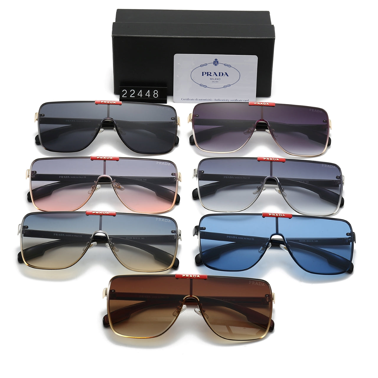 Lunettes de soleil unisexes cool à grande monture d'une seule pièce