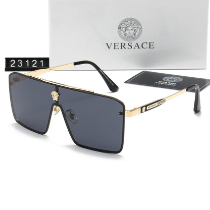 Gafas de sol retro de metal con Medusa