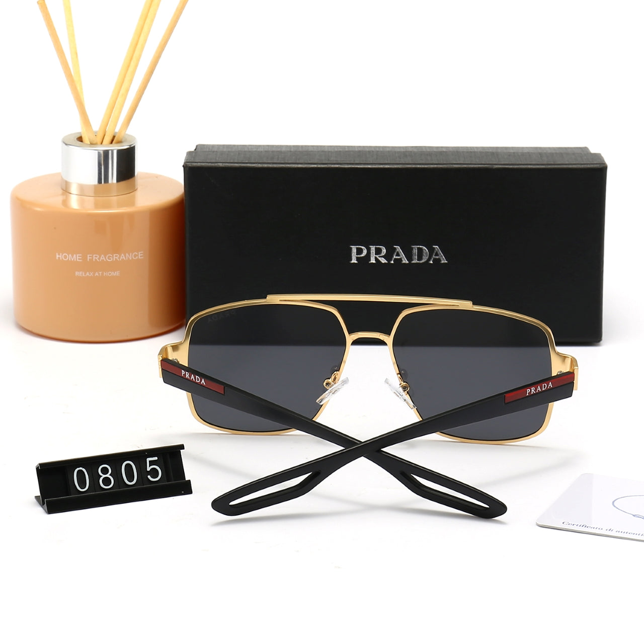 Gafas de sol metálicas clásicas de doble puente