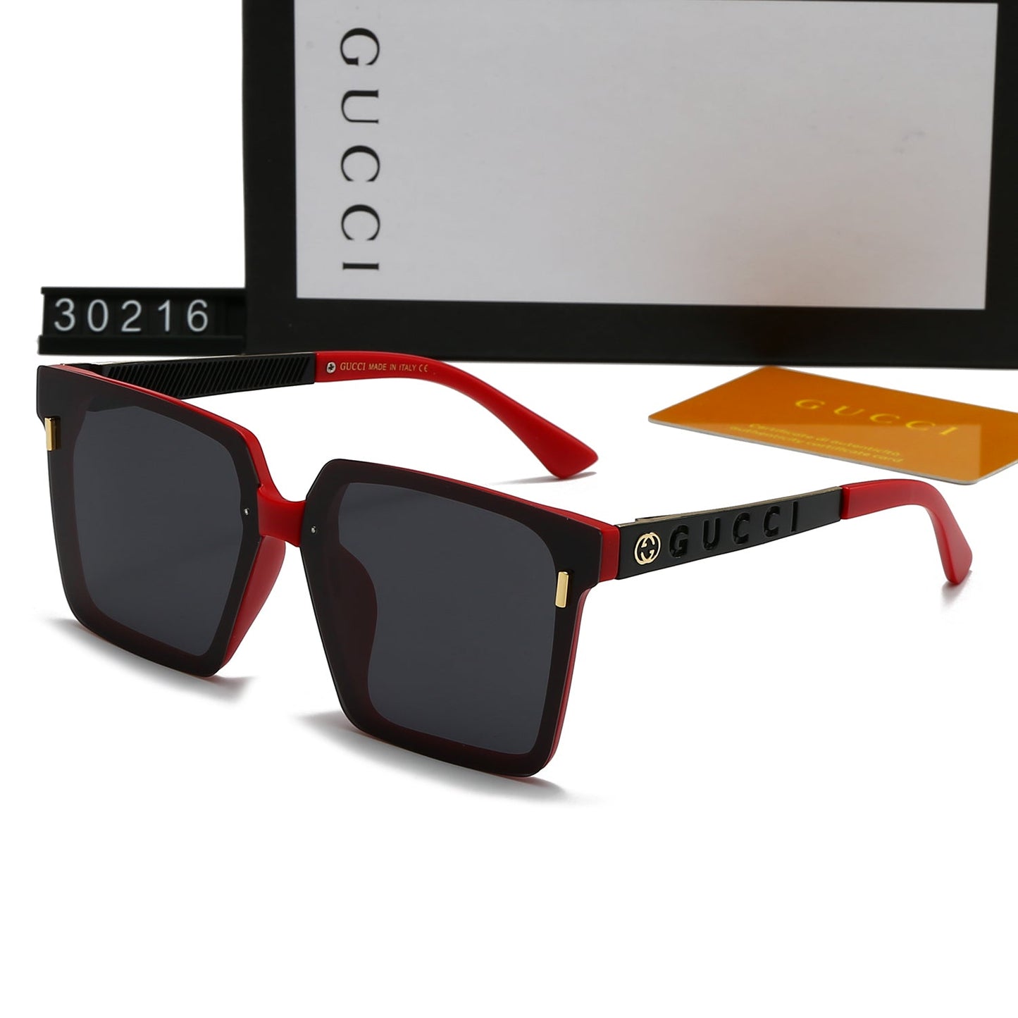 Lunettes de soleil de vacances à monture carrée