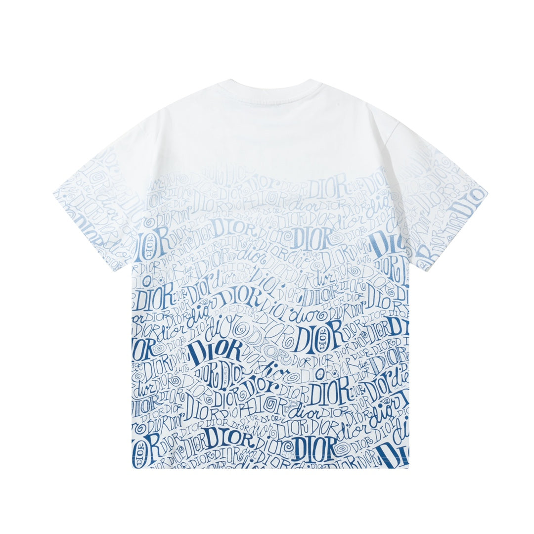 T-shirt avec Imprimé Dégradé par Pulvérisation Directe