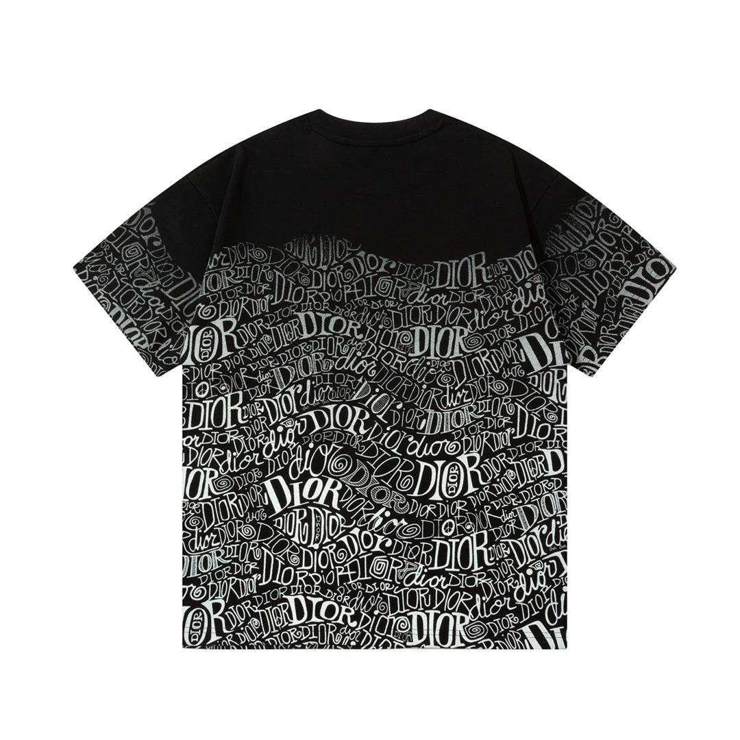 T-shirt avec Imprimé Dégradé par Pulvérisation Directe
