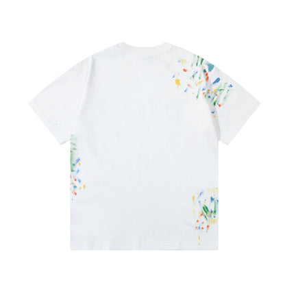 T-shirt Alphabet Graffiti Effet Encre Giclée