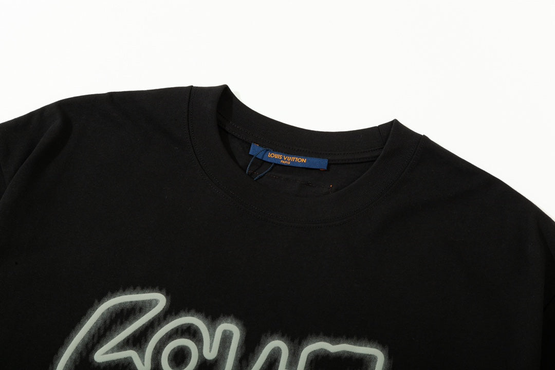 T-shirt imprimé mousse lettres