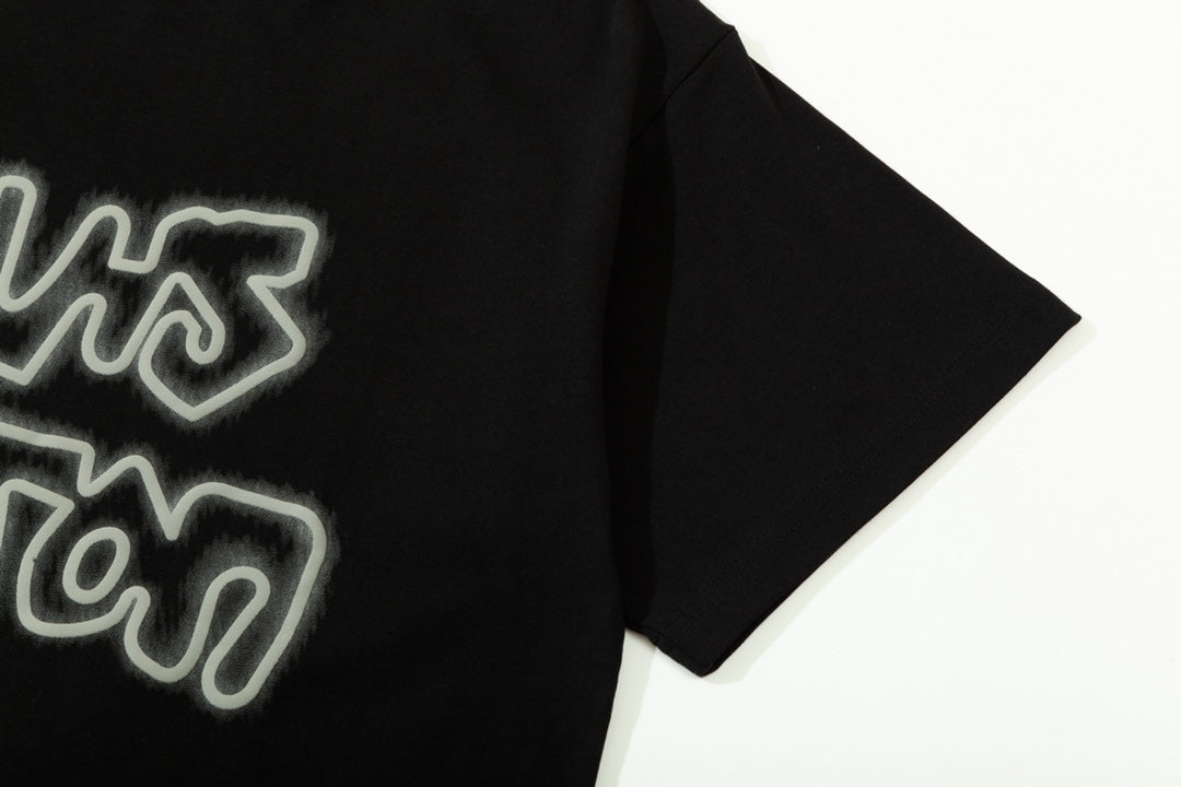 T-shirt imprimé mousse lettres