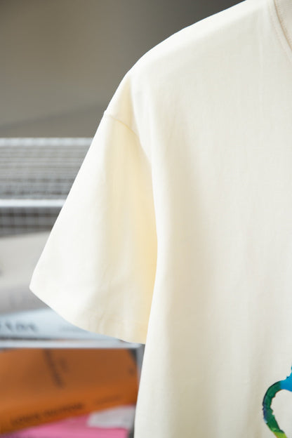 T-shirt imprimé ours arc-en-ciel
