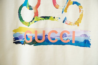 T-shirt imprimé ours arc-en-ciel
