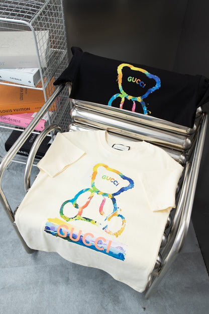 T-shirt imprimé ours arc-en-ciel