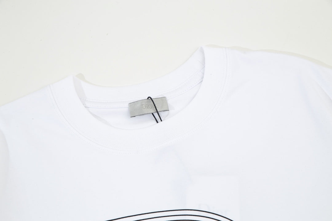 T-shirt à imprimé dégradé et superposé