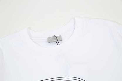T-shirt à imprimé dégradé et superposé