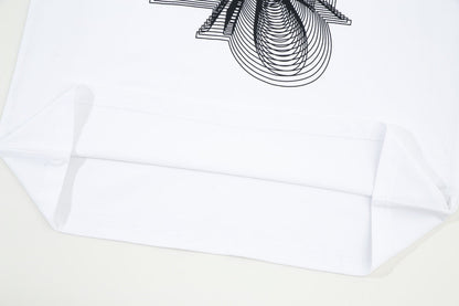 T-shirt à imprimé dégradé et superposé