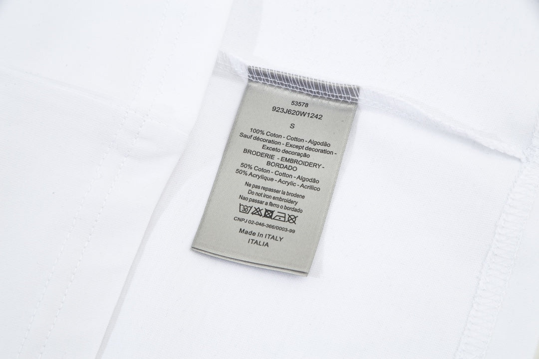 T-shirt à imprimé dégradé et superposé