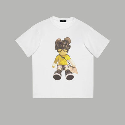 T-shirt imprimé alphabet ours