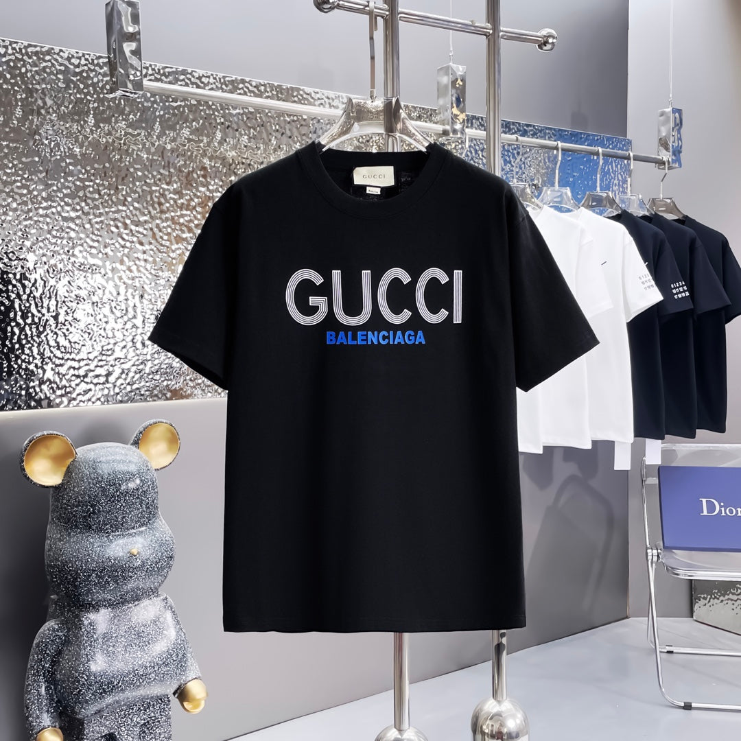 T-shirt classique à imprimé lettres