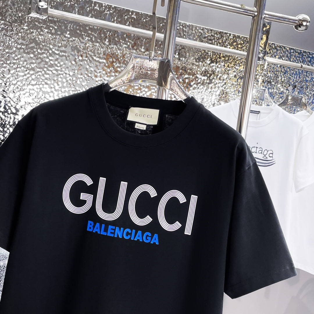 T-shirt classique à imprimé lettres