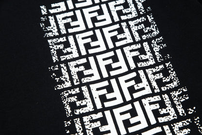T-shirt à imprimé lettres FF doubles sur la poche