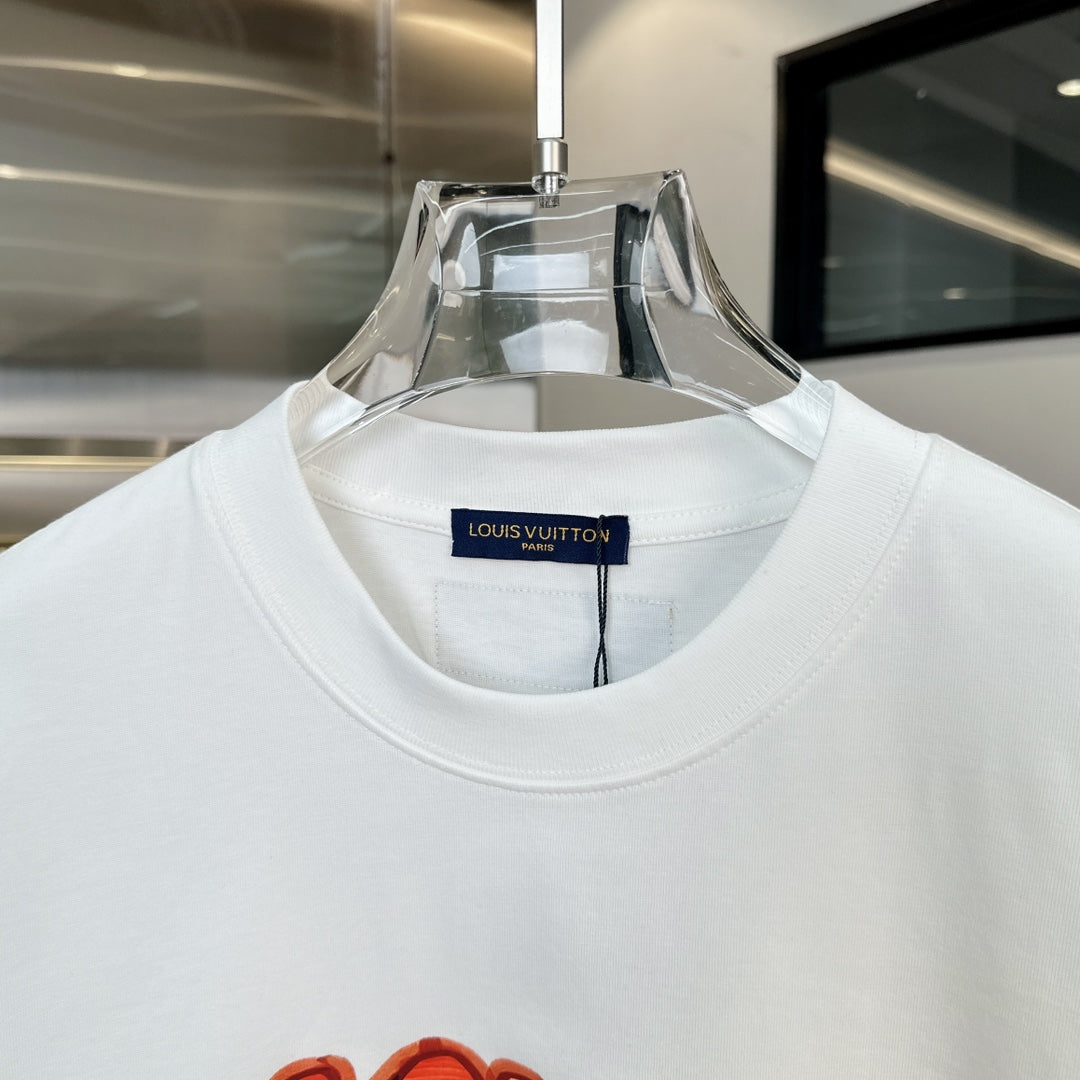T-shirt à motif lettres graffiti