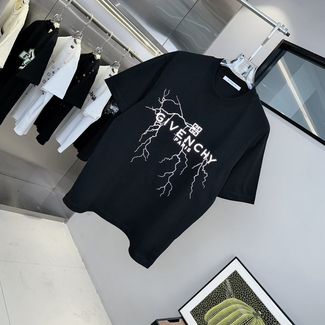T-shirt Imprimé Foudre
