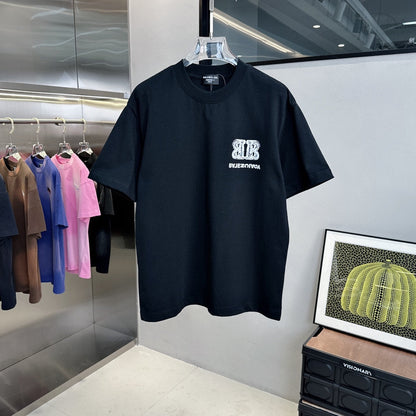 T-shirt imprimé lettres inversées double B