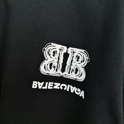 T-shirt imprimé lettres inversées double B