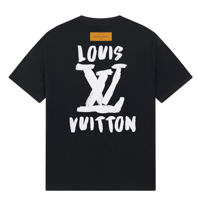 T-shirt classique imprimé devant et derrière