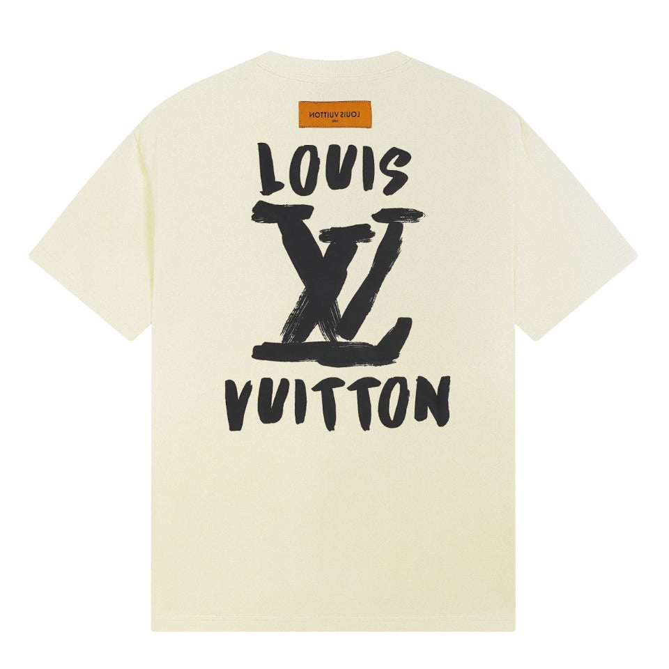 T-shirt classique imprimé devant et derrière