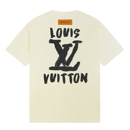 T-shirt classique imprimé devant et derrière