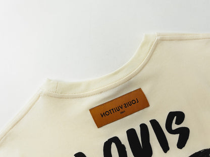 T-shirt classique imprimé devant et derrière