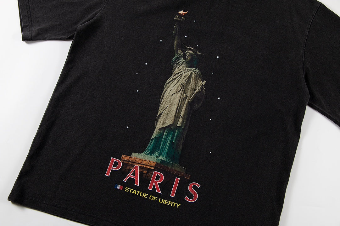 T-shirt à imprimé pierre classique