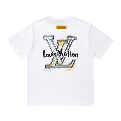 T-shirt imprimé graffiti jaune