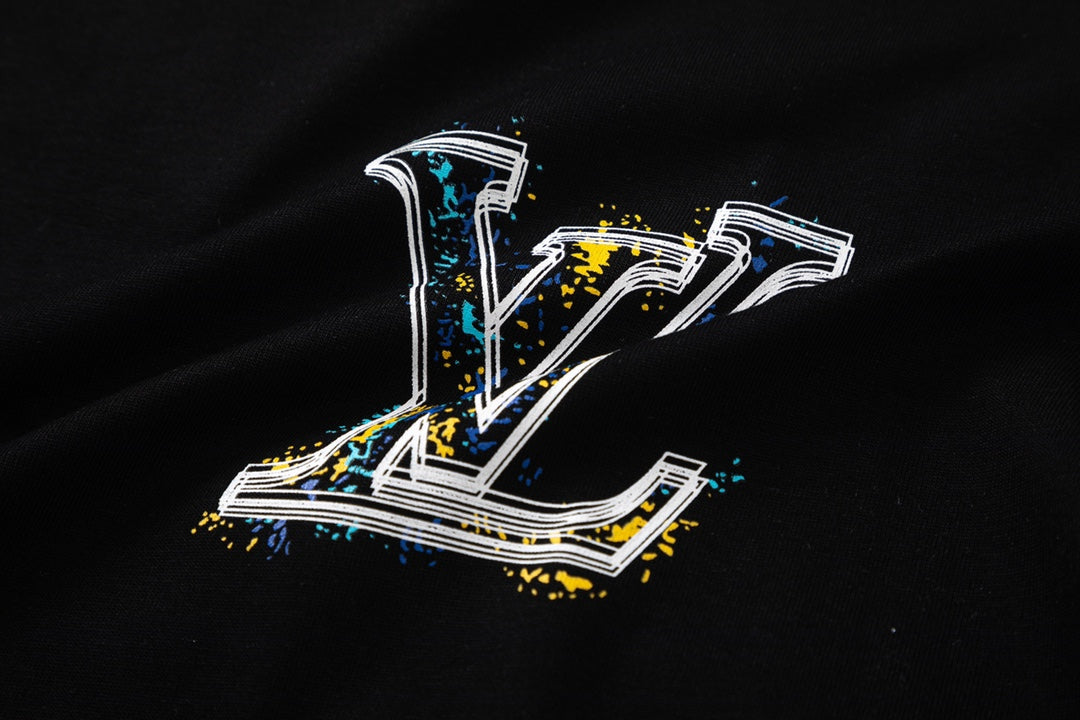 T-shirt imprimé graffiti jaune