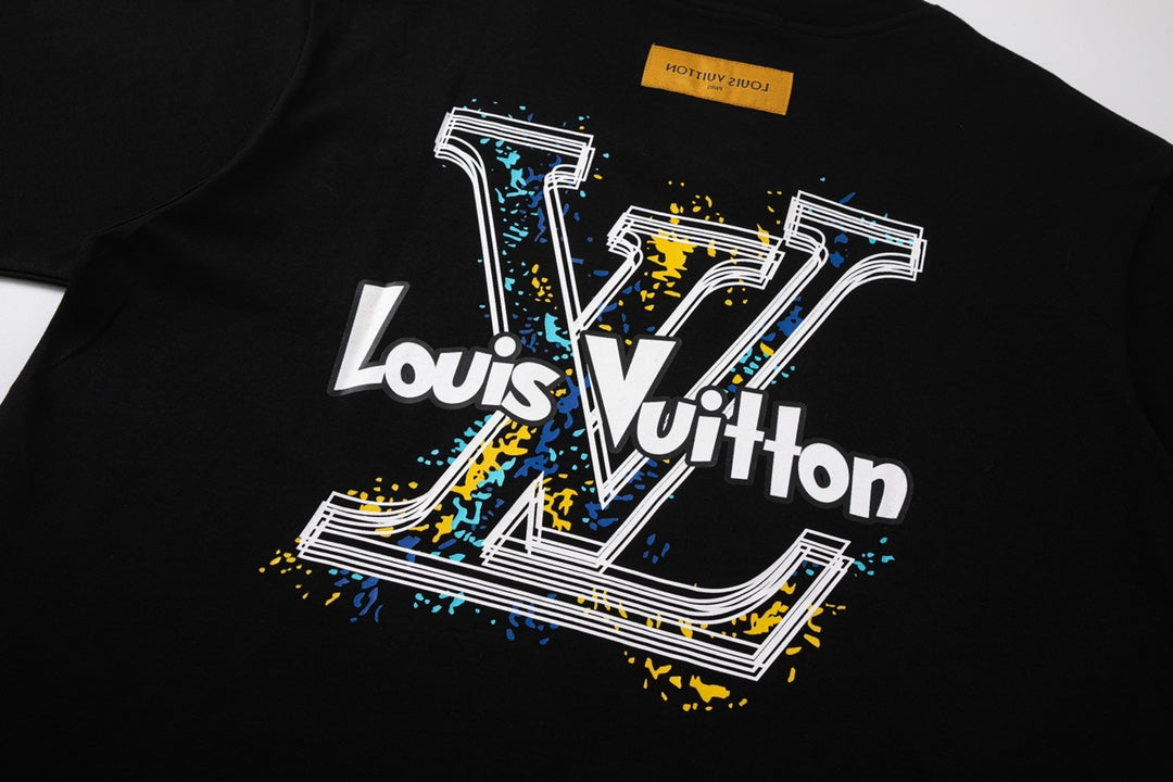 T-shirt imprimé graffiti jaune