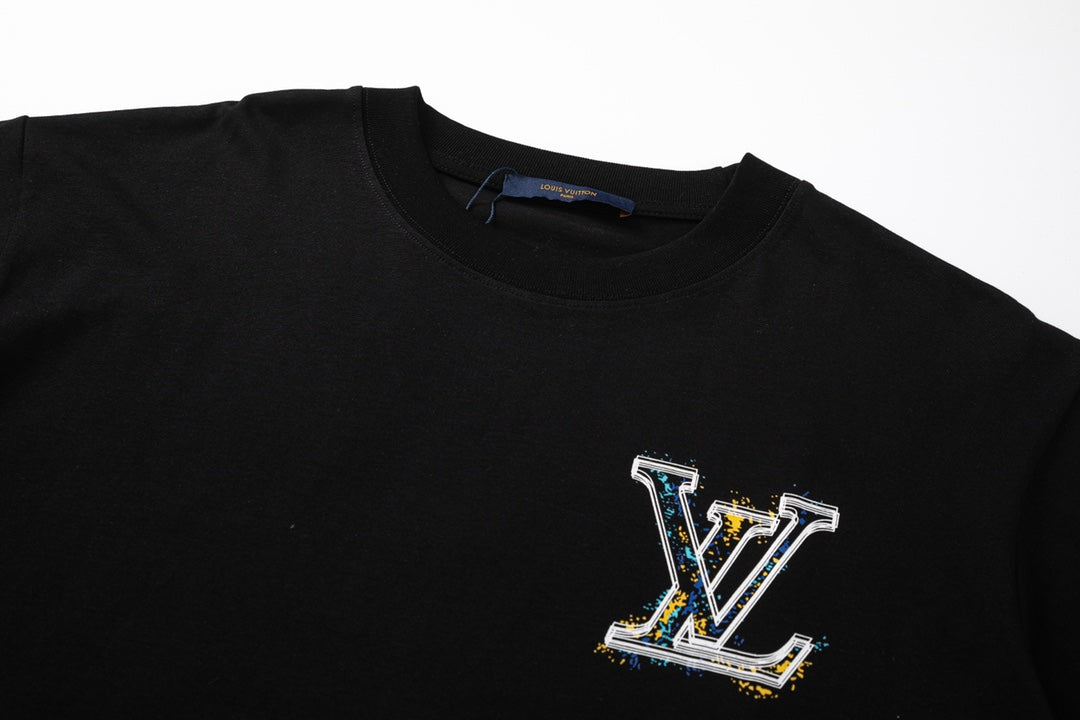 T-shirt imprimé graffiti jaune