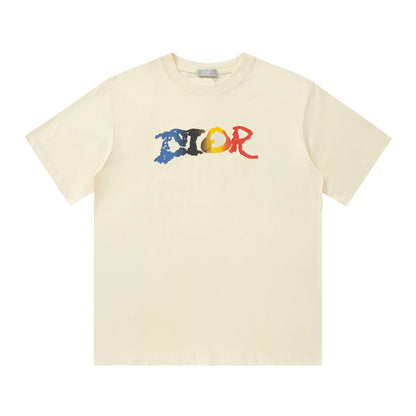 T-shirt imprimé dégradé de lettres
