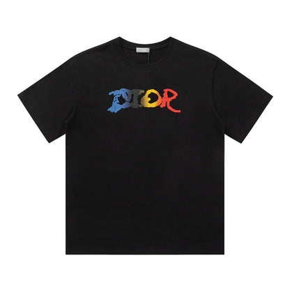 T-shirt imprimé dégradé de lettres