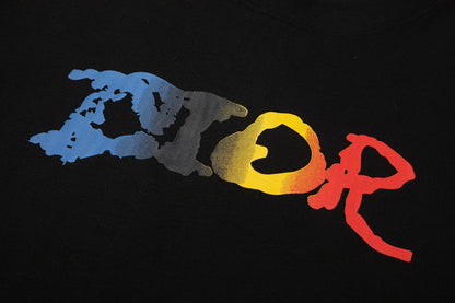 T-shirt imprimé dégradé de lettres