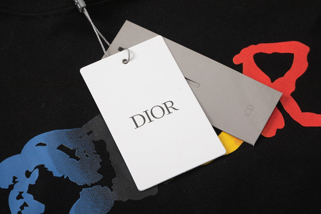 T-shirt imprimé dégradé de lettres