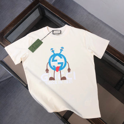 T-shirt imprimé personnages de dessins animés amusants
