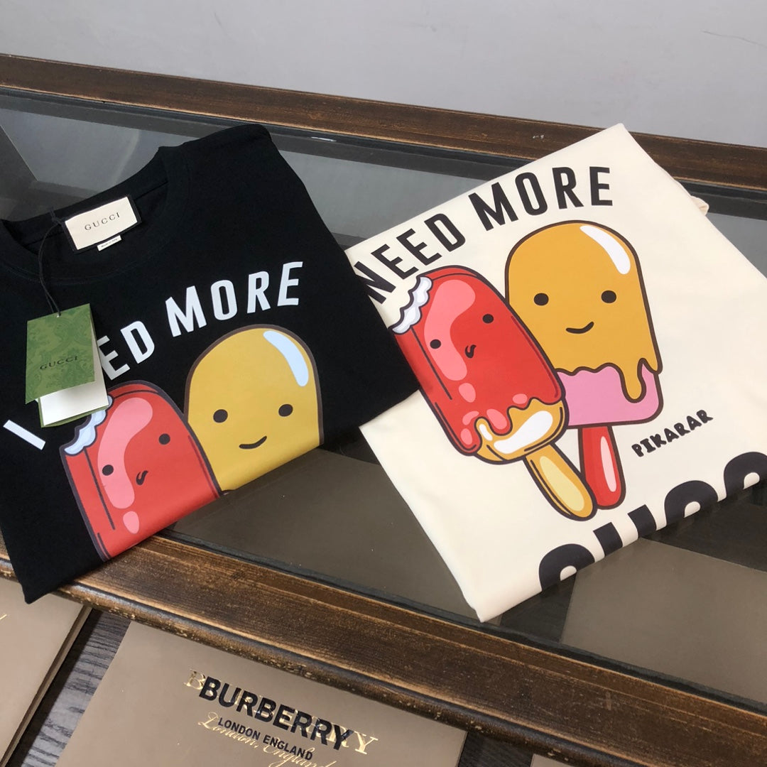 T-shirt imprimé crème glacée mignonne
