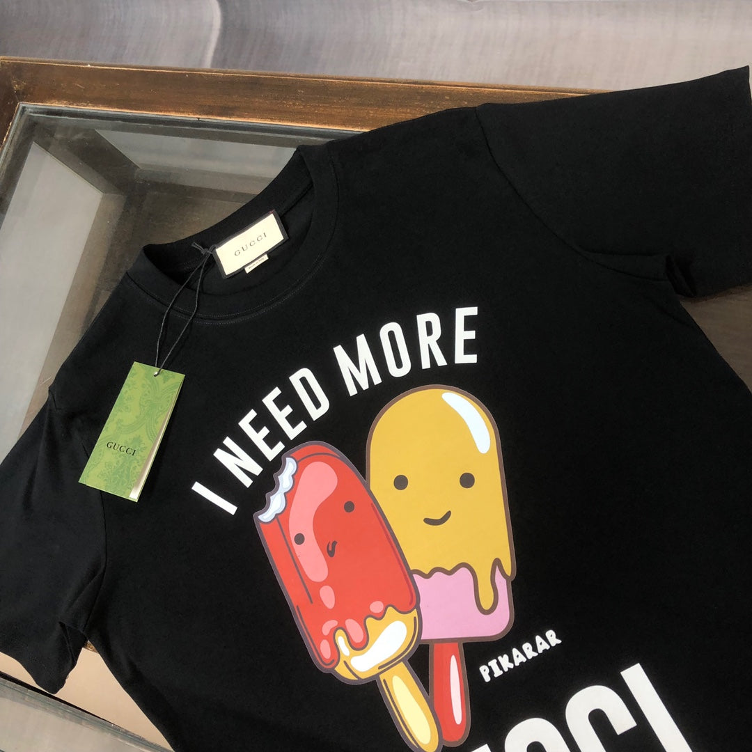 T-shirt imprimé crème glacée mignonne