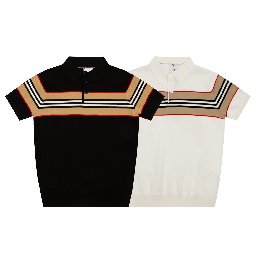 T-shirt tricoté extensible à revers