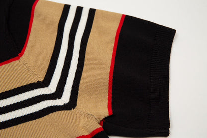 T-shirt tricoté extensible à revers