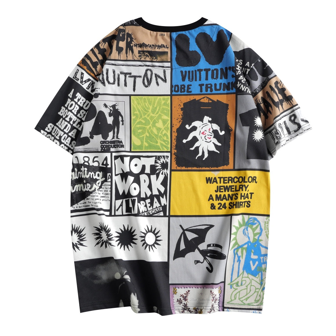 T-shirt à imprimé à carreaux