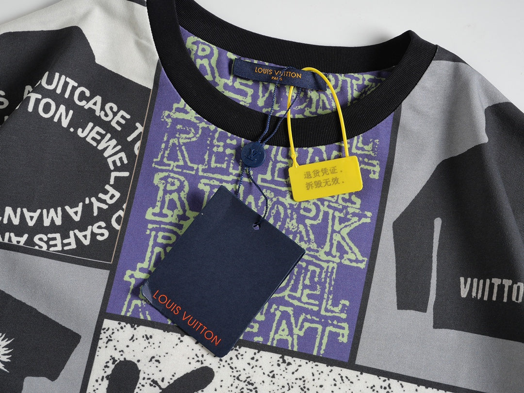 T-shirt à imprimé à carreaux