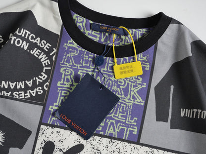T-shirt à imprimé à carreaux