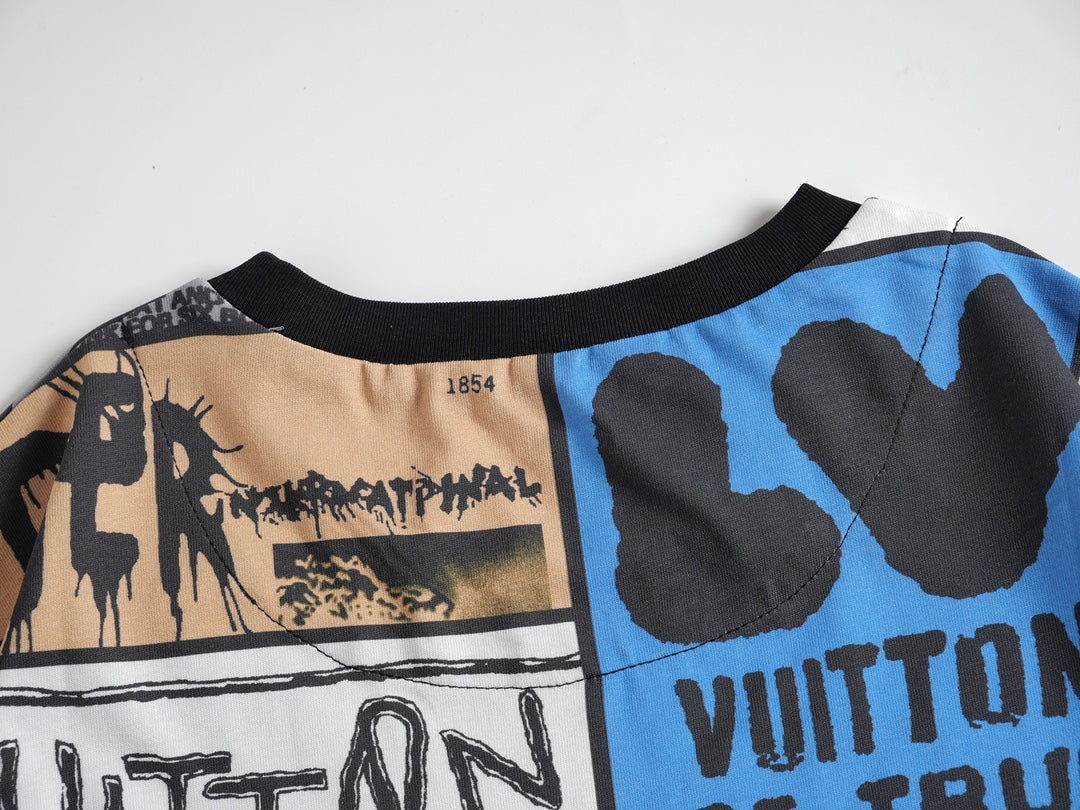 T-shirt à imprimé à carreaux