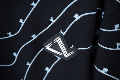 T-shirt imprimé motifs linéaires